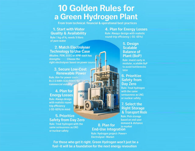 Golden Rules for a Green Hydrogen Plant